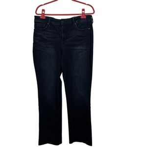 NYDJ Marilyn Straight Fit Is Everything Jeans 16P Black Lift & Tuck Technology